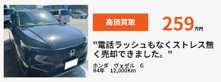 ホンダ　ヴェゼル　G　R4年　12,000Km　＜259万円＞